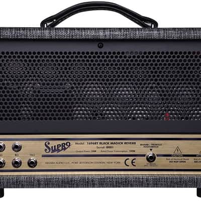Supro 1696RTH Black Magick Reverb 25-watt Class A Tube Head image 4