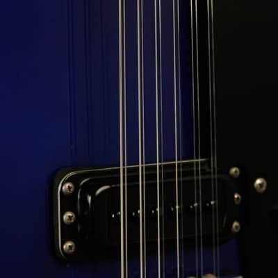 1986 Rickenbacker 620/12 string Midnight Blue BT Black binding + hardware image 4