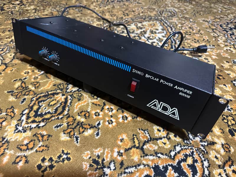 ADA B200S Stereo Bipolar Power Amplifier Vintage Rack Unit Amp 80’s image 1