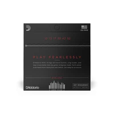 D'Addario NYXL Nickel Wound Electric Guitar Strings, 10-52 Light/Heavy image 3