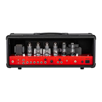 Mesa Boogie Mesa Boogie 90's Dual Rectifier Head - Black Snakeskin Vinyl w/ Red Chassis #1944 image 3