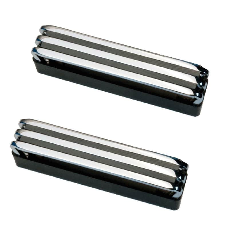 Lace Aluma J Jazz Bass pickup set - chrome image 1