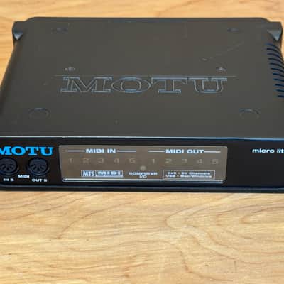 MOTU Micro Lite USB MIDI Interface - Black image 2