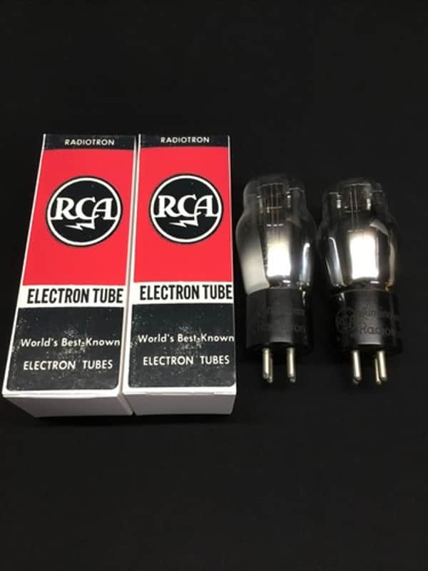 NICE PAIR RCA Cunningham 80 RECTIFIER Radio Audio Amp VACUUM TUBES 13.9329 image 1