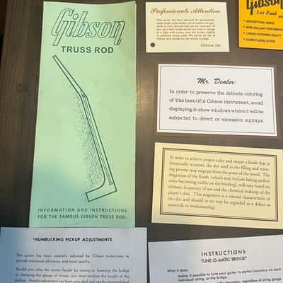 Gibson Gibson Custom Polishing Cloth With Tags And Truss Rod Instructions Les Paul SG image 5