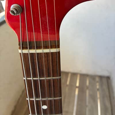 Greg Koch Fender matching head stock American Vintage '62 'Thin Skin' Jaguar 2007 - 2008 - Candy Apple Red AVRI image 19