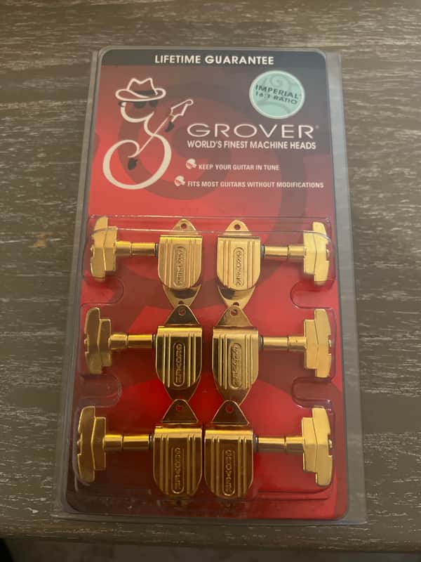Grover 150C Imperial 3+3 Tuning Machines 16:1 Ratio 2010s - Chrome image 1