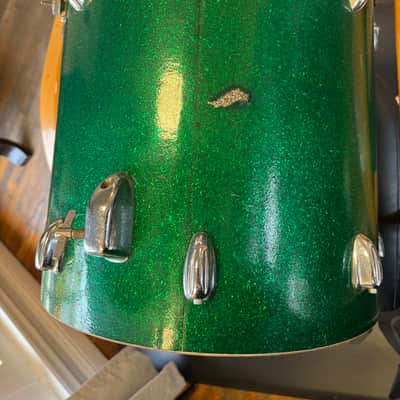 Slingerland Floor Tom 1960-1970 - Green Sparkle image 5