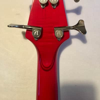 Alembic Essence 4-String 1991 Flame Maple / Trans Red image 21
