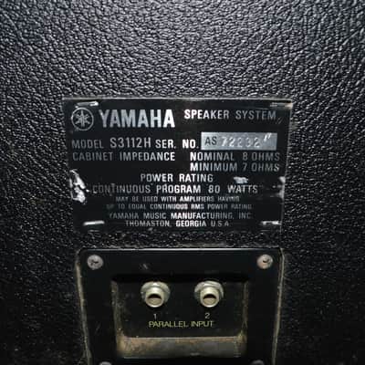 one PAIR Vintage Yamaha S3112H PA speakers image 3