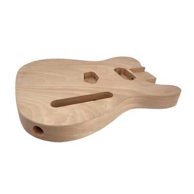 Electric Guitar Body Blank Solid wood Electric Guitar Body Unfinished Project Guitar Body Replacement (Mahogany wood) image 3