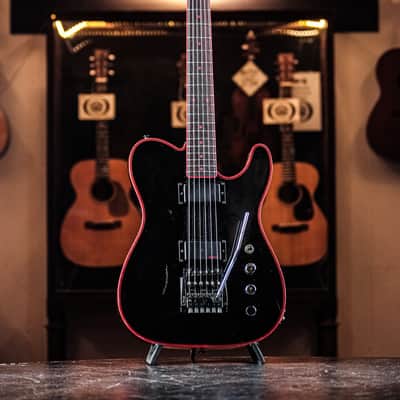 1985 Washburn WT-24V Tour 24 HH Telecaster black/red image 2