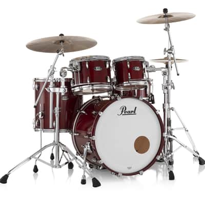 Pearl Masters Maple MM6 4-Piece Drum Shell Pack - 22/16/12/10 Natural Cherry image 7