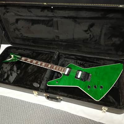 Dean Z 79 Floyd Custom LEFTY electric guitar Trans Green LEFT-HANDED - NEW w /CASE image 1