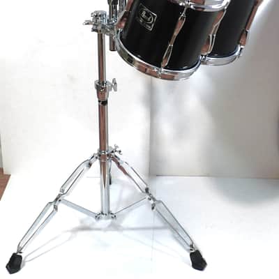 Pearl Export Series 8" and 10" Toms / Long Lug with Double Tom Stand / Black / 1990's image 2
