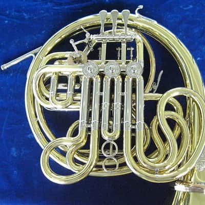 New Alexander 103MAL-HG Double French Horn in Yellow Brass, Hand Hammered Bell Spout, Detachable Bell Flare;with Mouthpiece,Care Kit image 3