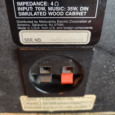 Technics Technics SB-S926  3 wired bookshelf speakers 90s  - Walnut wood veneer image 5