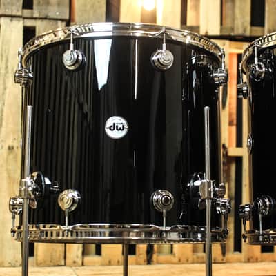 DW Collector's Maple VLT Gloss Black Drum Set - 22,12,16,18 - SO#1167899 image 6
