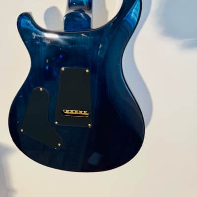 PRS Custom 24 Wood Library - Quilted 10 Top - Cobalt Blue - Flamed Maple Neck 2021 - Cobalt Blue image 6
