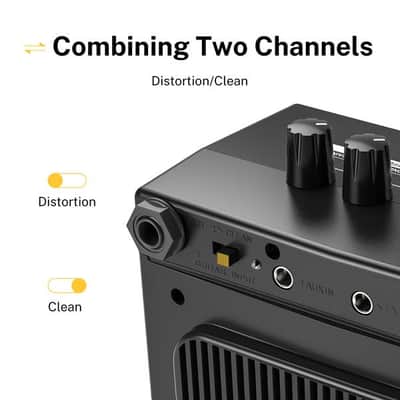 3 Watt Mini Electric Guitar Amplifier Rechargeable Classical Mini Guitar AMP Portable Two Channels image 3