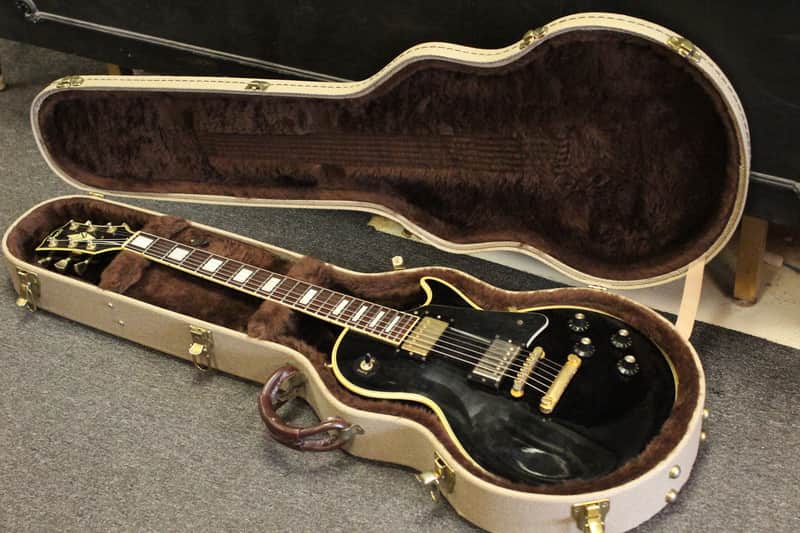 Vintage 1987 Greco Japan MIJ Les Paul Custom Black Electric Guitar