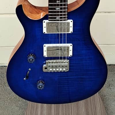 PRS SE CUSTOM 24 LEFTY FADEDBLUE BURST 2022 ELECTRIC GUITAR W/BAG - 2022 image 2