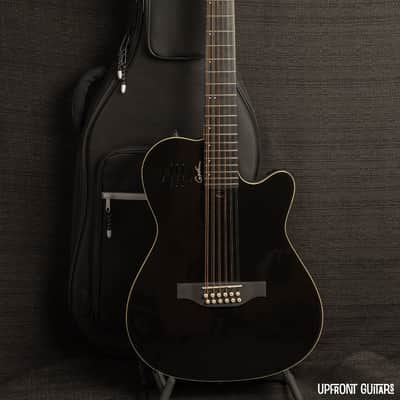 Godin A12 Black HG SF 12-String Electric Guitar w/Gig Bag image 8