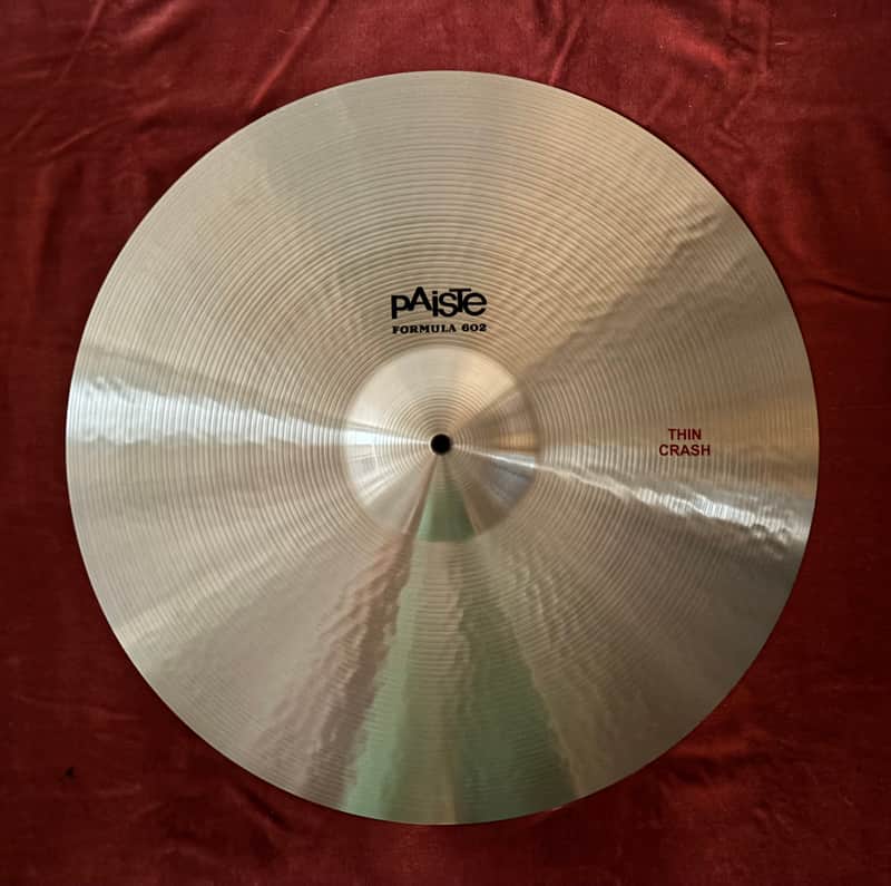 Paiste 22" Formula 602 Classic Thin Crash Cymbal 2011 - Present - Traditional image 1