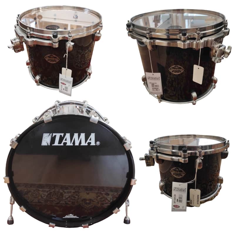 Batterie TAMA STARCLASSIC - grosse caisse + 3 toms 12'', 14'', 16'' (futs seuls) - Stock B image 1