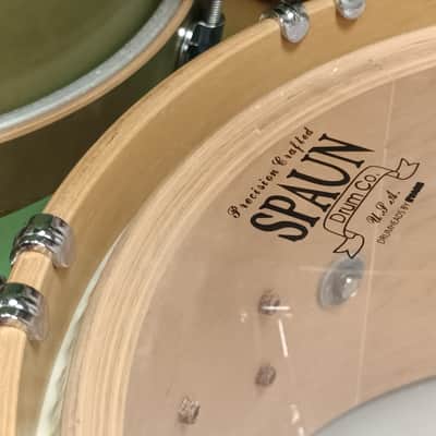 Spaun USA Custom Maple Shell Pack in Green Fade – 20″,10″,12″,15″ & 13″SN image 23