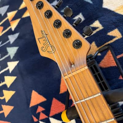 Suhr Custom Standard S Roasted Swamp Ash Reverse Headstock Roasted Maple Neck image 4
