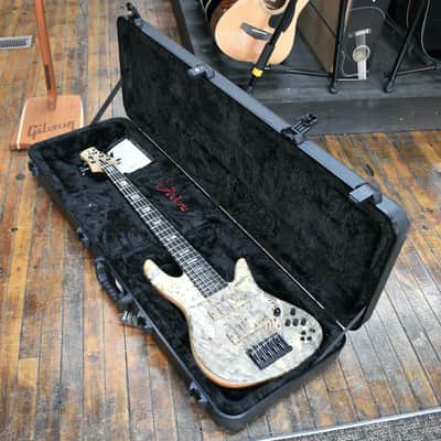 Fodera Emperor Elite 5-String Bass Buckeye Burl w/Ebony Fingerboard, Hard Case image 9