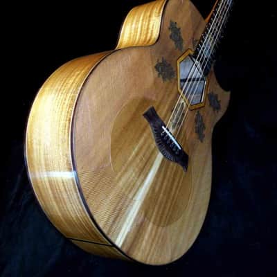 Blueberry Handmade Acoustic Guitar Grand Concert image 12