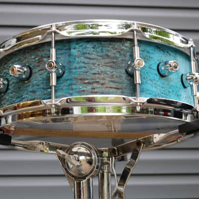 HHG Drums Super-muff Seamless Copper Snare Drum 2022 Natural Patina Copper image 10