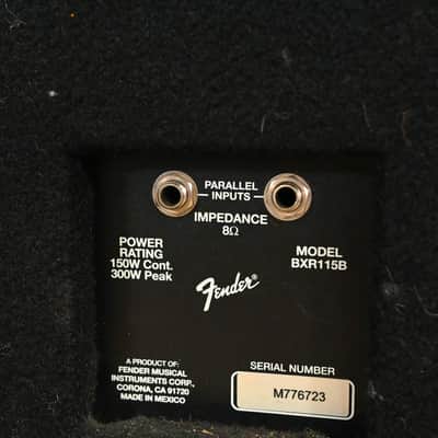 Fender BXR 115B Cab 1x15" 150 Watt Bass Cabinet CG01TSS image 4