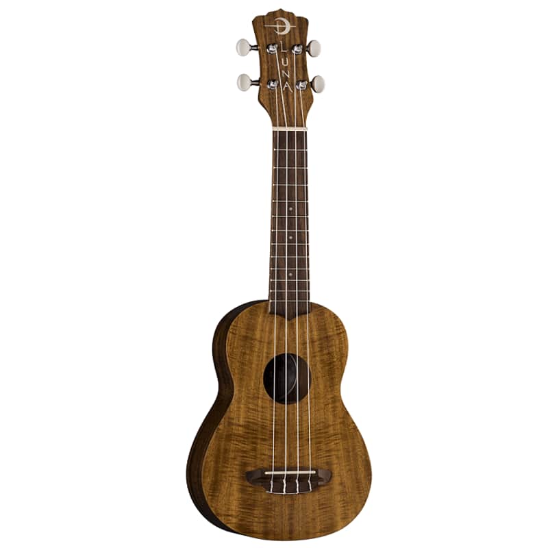 Luna Flamed Acacia Soprano Uke w/Gigbag image 1