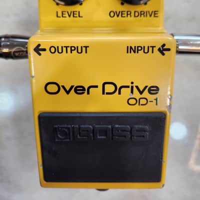 Boss OD-1 Over Drive (Black Label) 1977 - 1985 - Yellow | Reverb