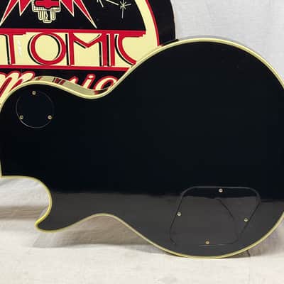 Gibson Custom Shop LPB-3 lpb3 Les Paul Custom Guitar with COA + Case - Ebony / Black image 9