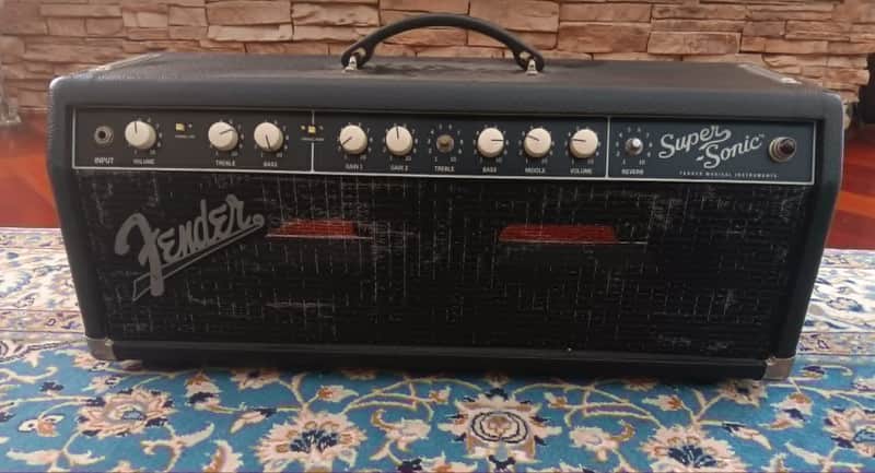 Fender Super-Sonic 22 2-Channel 22-Watt Guitar Amp Head 2013 - Present - Black image 1