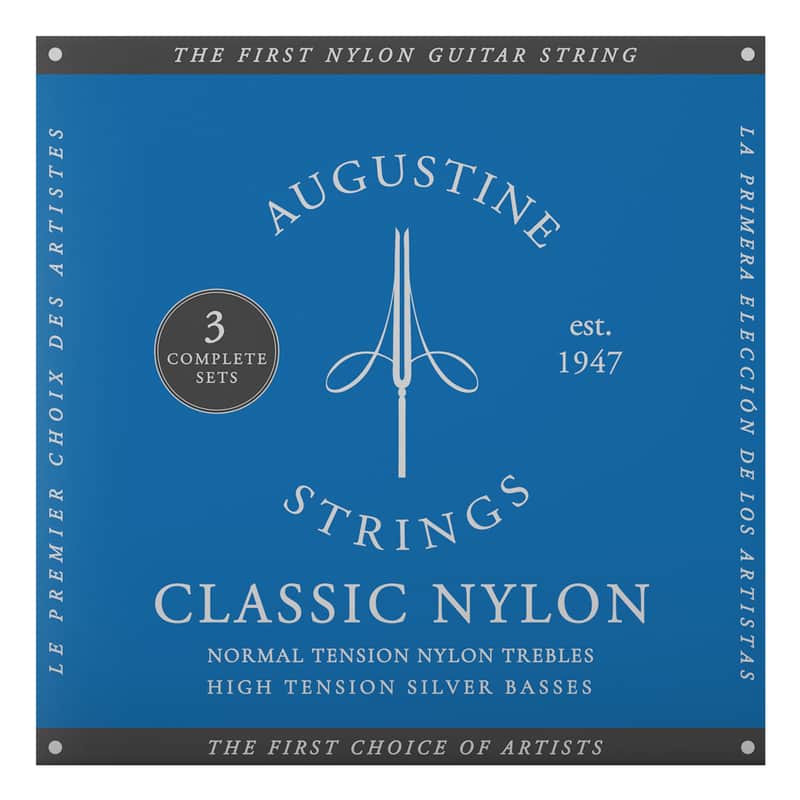 3 Pack ~ Augustine ABL Classic Blue String Set imagen 1