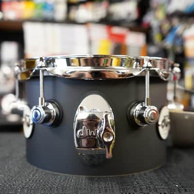 DW Design Series 8" Pure Maple Shell Tom - Black Satin Finish | 5x8" image 4