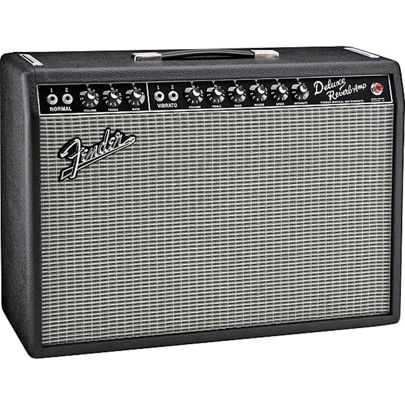 Fender '65 Deluxe Reverb Reissue 22-Watt 1x12" Guitar Combo - Black image 1
