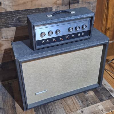 1963 Silvertone Model 1483 23-Watt 1x15 Bass / Guitar Piggyback image 2