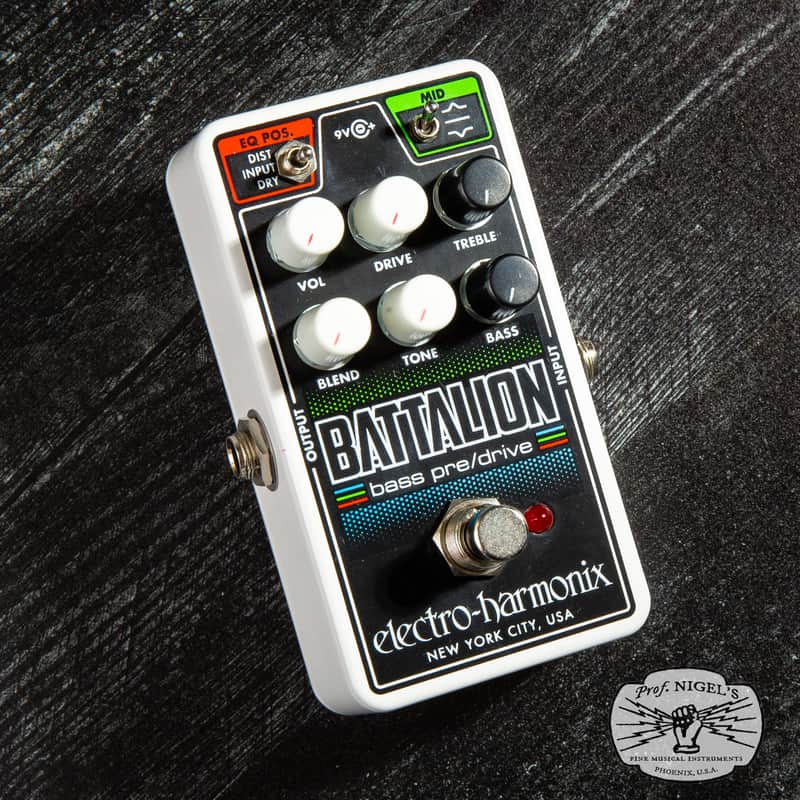 Electro-Harmonix Nano Battalion Bass Preamp & Overdrive Pedal — Analog MOSFET Drive & EQ image 1