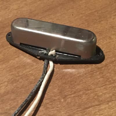 Slick Tele Neck Pickup Fullerton Lead Custom Nickel Cover Aged Relic Cloth Wires image 4