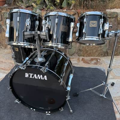 Tama Artstar Cordia Black 6pc Drum Set kit 10,12,13,16,24 Birch + Cordia!! image 13