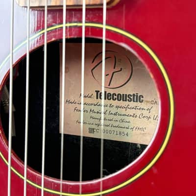 Fender Telecoustic 2000 - Candy Apple Red image 6