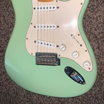 2013 Fender 60th anniversary American Special Stratocaster  with Maple Fretboard electric guitar made in the USA seafoam green image 3