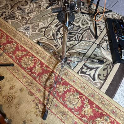 DW DWCP9900 9000 Series Heavy Duty Double-Braced Dual Tom Stand 2010s - Chrome image 1