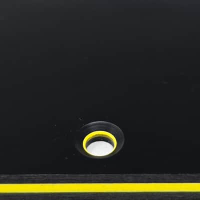 Custom Pickguard For 1998 - 2021 Squier by Fender Affinity Bronco Bass - Black/Yellow/Black .090" image 2